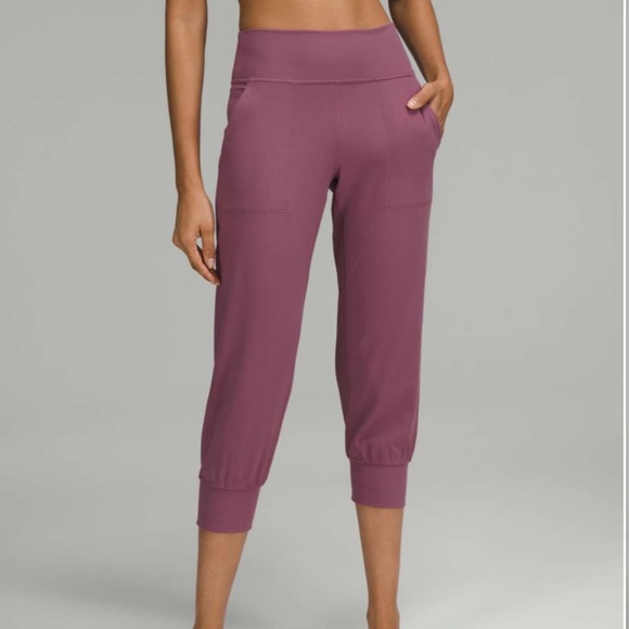 Lululemon Align Cropped Jogger Pants - Women's Size 4 - Purple Pink - Picture 1 of 10
